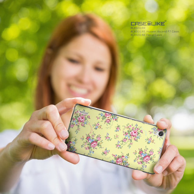 Share - CASEiLIKE Huawei Ascend P7 back cover Floral Rose Classic 2264