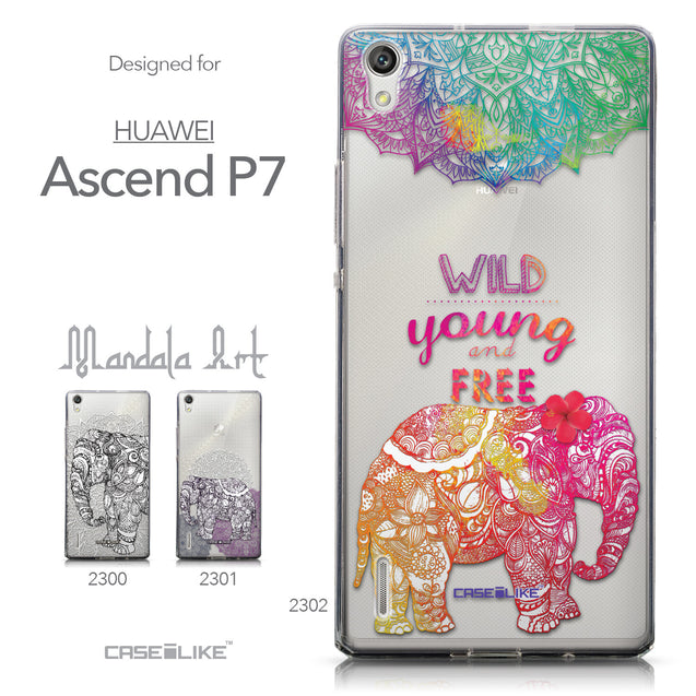 Collection - CASEiLIKE Huawei Ascend P7 back cover Mandala Art 2302