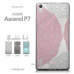 Collection - CASEiLIKE Huawei Ascend P7 back cover Mandala Art 2305