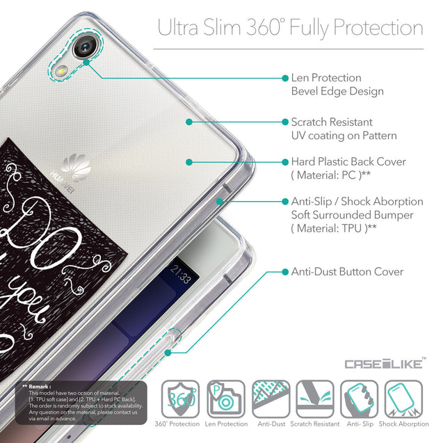 Details in English - CASEiLIKE Huawei Ascend P7 back cover Quote 2400