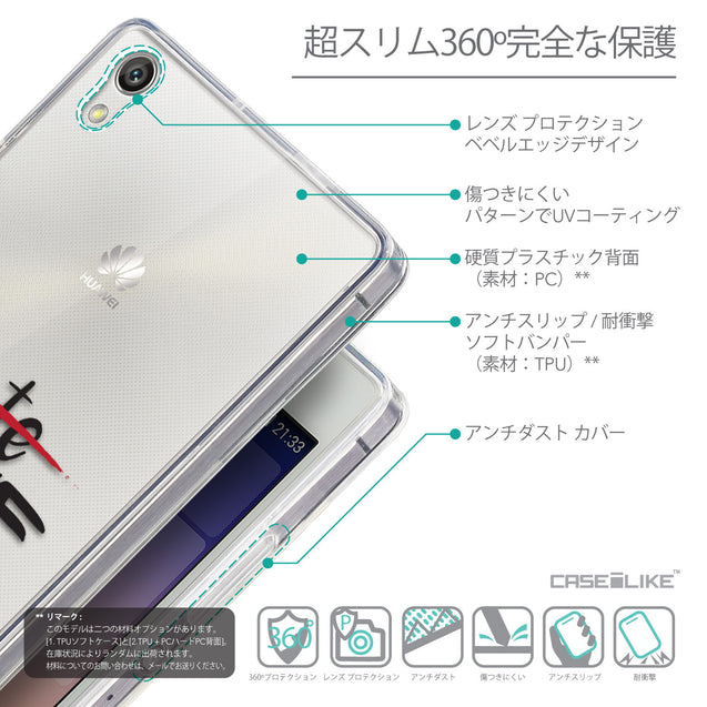 Details in Japanese - CASEiLIKE Huawei Ascend P7 back cover Quote 2406