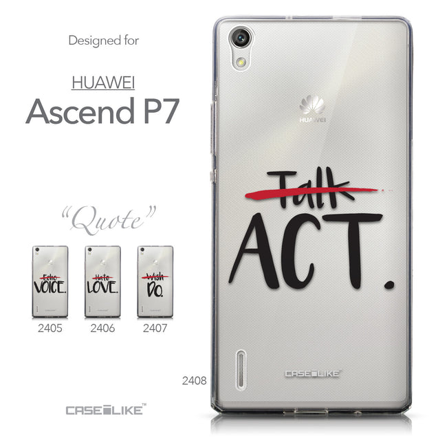 Collection - CASEiLIKE Huawei Ascend P7 back cover Quote 2408