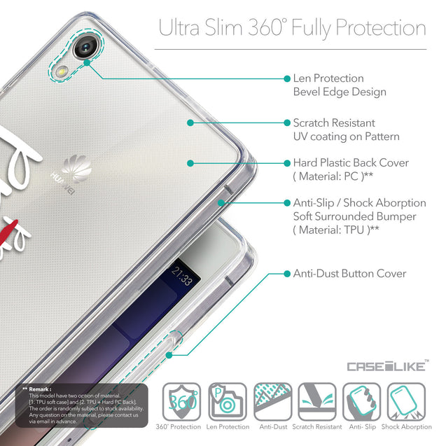 Details in English - CASEiLIKE Huawei Ascend P7 back cover Quote 2409