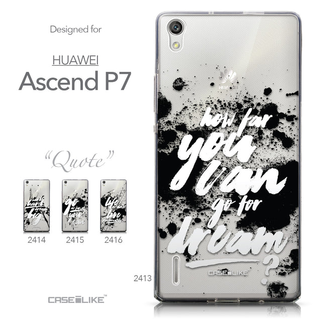 Collection - CASEiLIKE Huawei Ascend P7 back cover Quote 2413