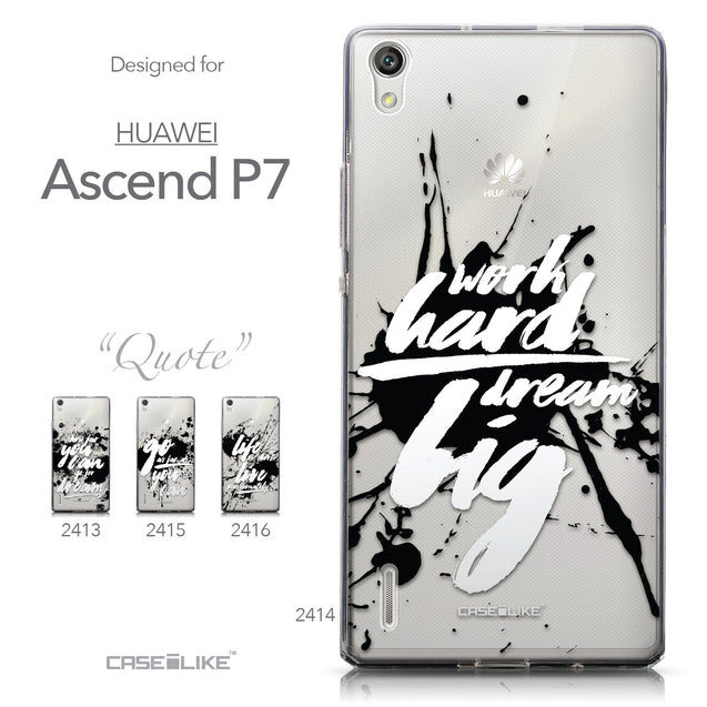 Collection - CASEiLIKE Huawei Ascend P7 back cover Quote 2414