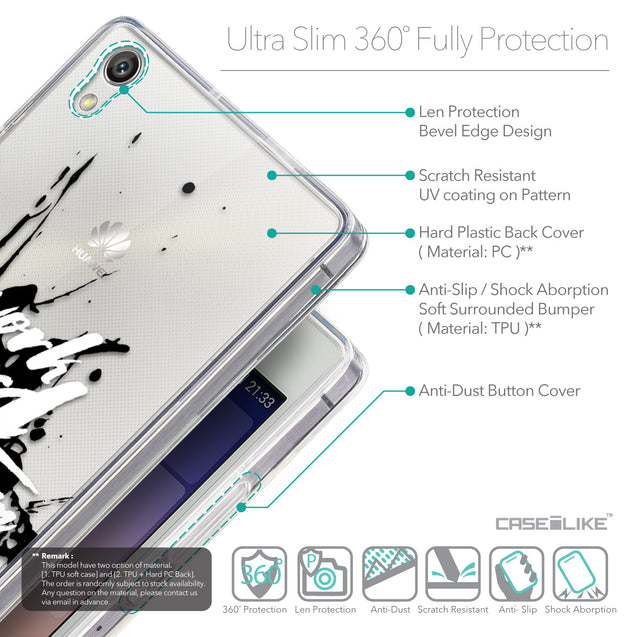 Details in English - CASEiLIKE Huawei Ascend P7 back cover Quote 2414