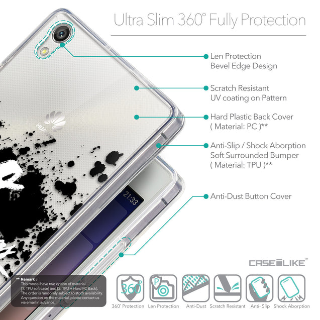 Details in English - CASEiLIKE Huawei Ascend P7 back cover Quote 2415
