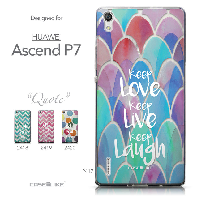 Collection - CASEiLIKE Huawei Ascend P7 back cover Quote 2417