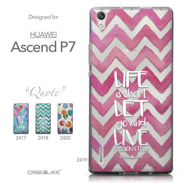Collection - CASEiLIKE Huawei Ascend P7 back cover Quote 2419