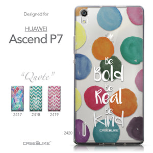 Collection - CASEiLIKE Huawei Ascend P7 back cover Quote 2420
