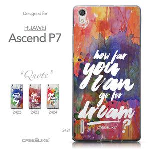 Collection - CASEiLIKE Huawei Ascend P7 back cover Quote 2421