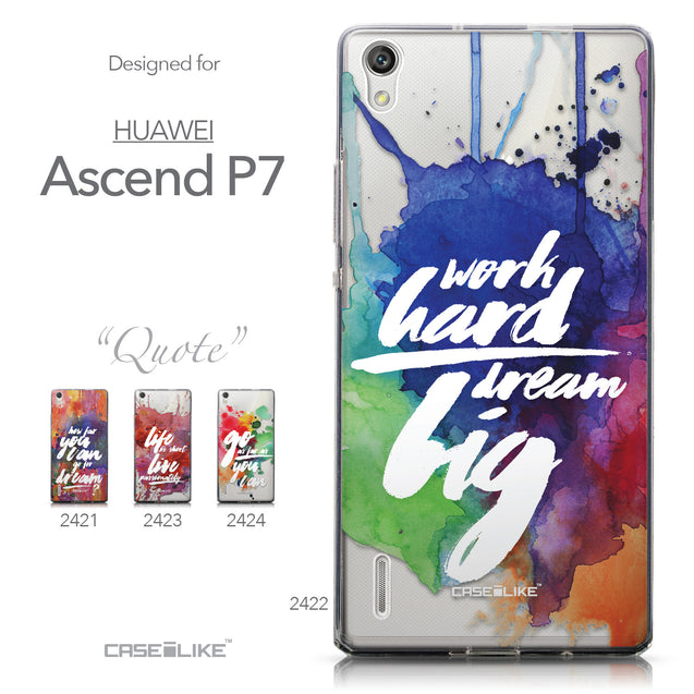 Collection - CASEiLIKE Huawei Ascend P7 back cover Quote 2422