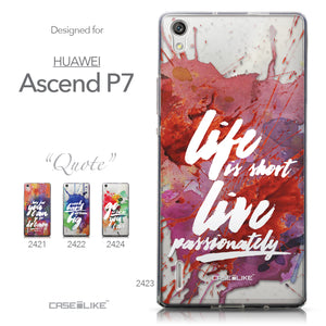 Collection - CASEiLIKE Huawei Ascend P7 back cover Quote 2423