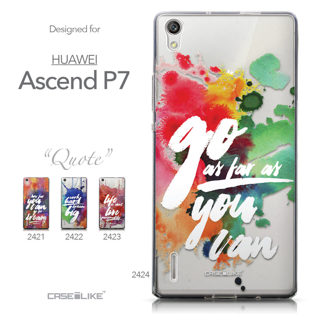 Collection - CASEiLIKE Huawei Ascend P7 back cover Quote 2424