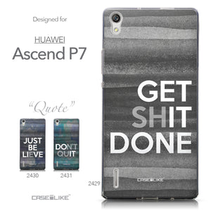 Collection - CASEiLIKE Huawei Ascend P7 back cover Quote 2429