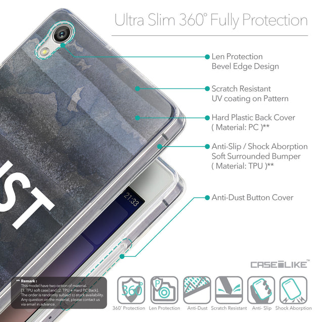Details in English - CASEiLIKE Huawei Ascend P7 back cover Quote 2430