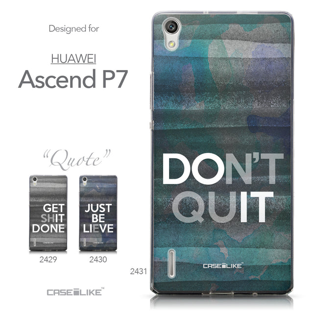 Collection - CASEiLIKE Huawei Ascend P7 back cover Quote 2431