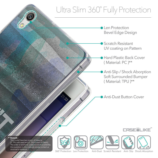 Details in English - CASEiLIKE Huawei Ascend P7 back cover Quote 2431