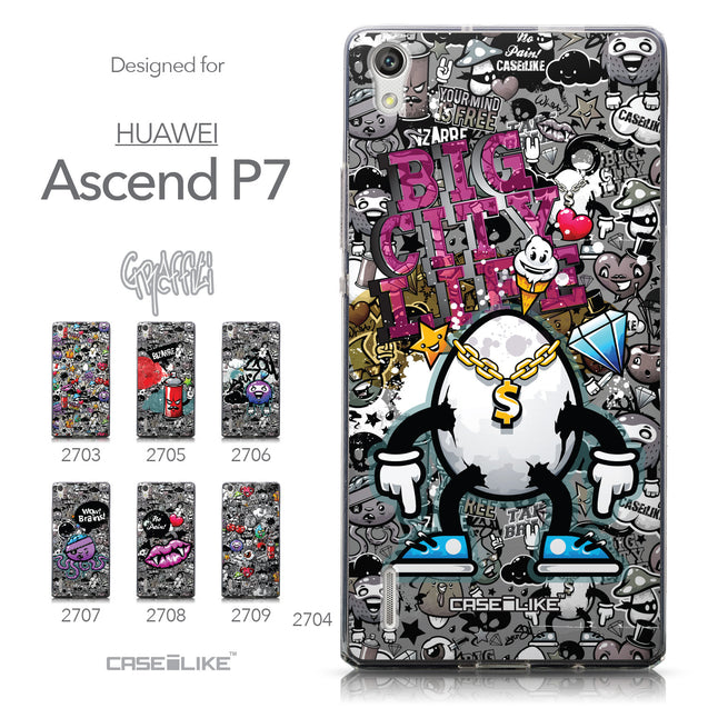 Collection - CASEiLIKE Huawei Ascend P7 back cover Graffiti 2704