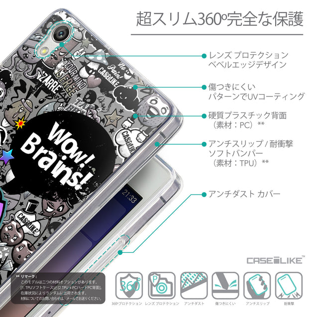 Details in Japanese - CASEiLIKE Huawei Ascend P7 back cover Graffiti 2707