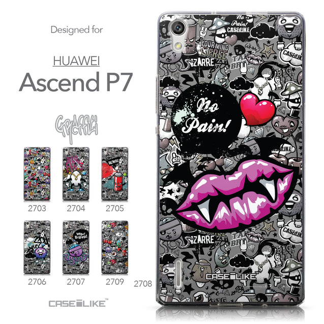 Collection - CASEiLIKE Huawei Ascend P7 back cover Graffiti 2708