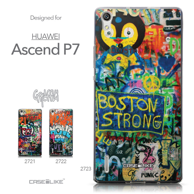 Collection - CASEiLIKE Huawei Ascend P7 back cover Graffiti 2723