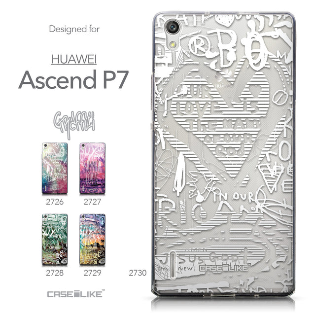 Collection - CASEiLIKE Huawei Ascend P7 back cover Graffiti 2730