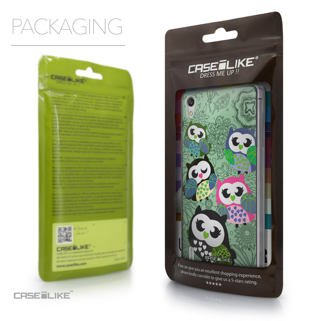Packaging - CASEiLIKE Huawei Ascend P7 back cover Owl Graphic Design 3313