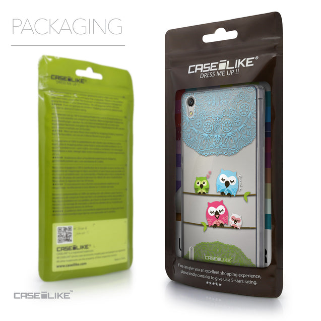 Packaging - CASEiLIKE Huawei Ascend P7 back cover Owl Graphic Design 3318