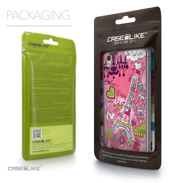 Packaging - CASEiLIKE Huawei Ascend P7 back cover Paris Holiday 3905