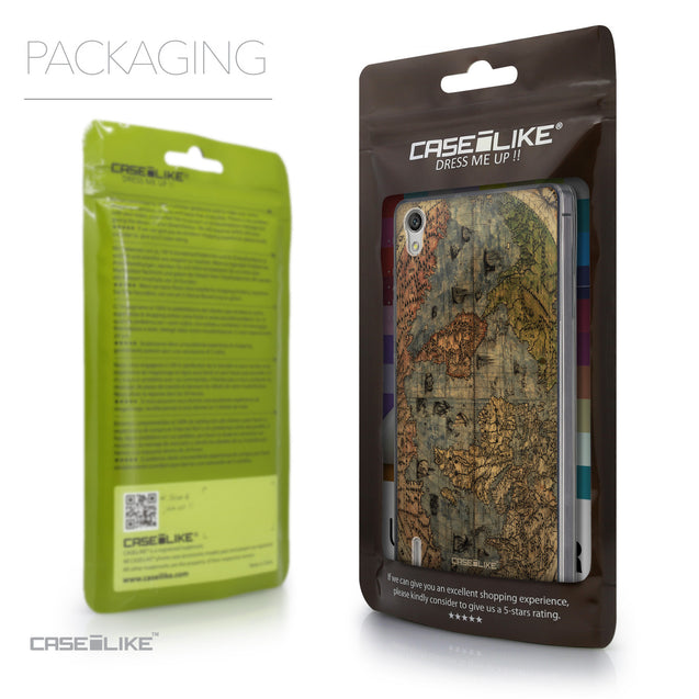 Packaging - CASEiLIKE Huawei Ascend P7 back cover World Map Vintage 4608