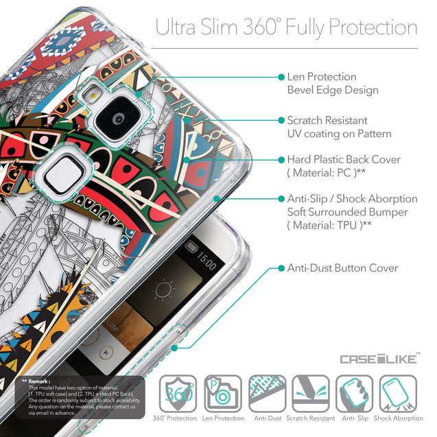 Details in English - CASEiLIKE Huawei Ascend Mate 7 back cover Indian Tribal Theme Pattern 2055