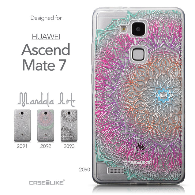 Collection - CASEiLIKE Huawei Ascend Mate 7 back cover Mandala Art 2090
