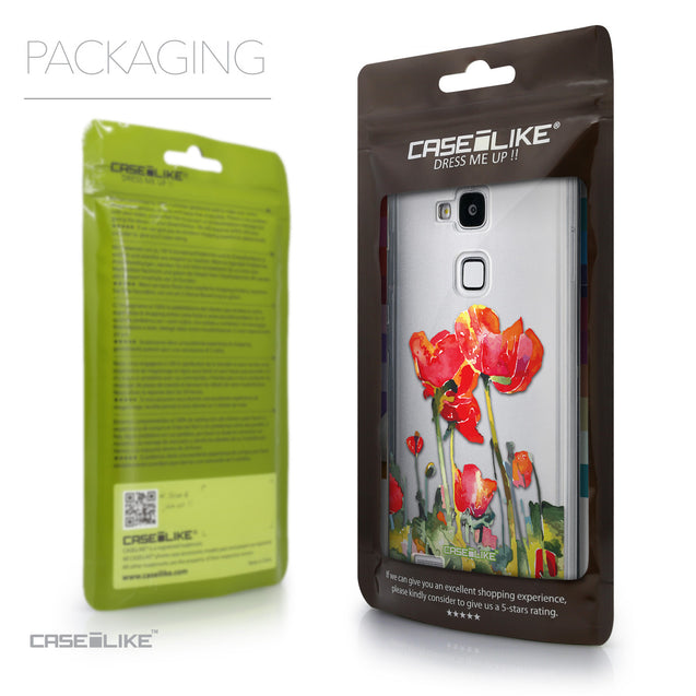 Packaging - CASEiLIKE Huawei Ascend Mate 7 back cover Watercolor Floral 2230