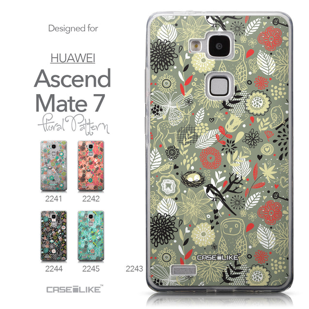 Collection - CASEiLIKE Huawei Ascend Mate 7 back cover Spring Forest Gray 2243