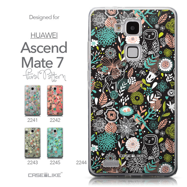 Collection - CASEiLIKE Huawei Ascend Mate 7 back cover Spring Forest Black 2244