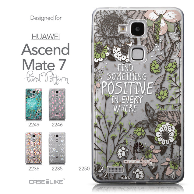 Collection - CASEiLIKE Huawei Ascend Mate 7 back cover Blooming Flowers 2250