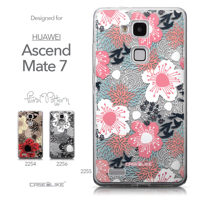 Collection - CASEiLIKE Huawei Ascend Mate 7 back cover Japanese Floral 2255