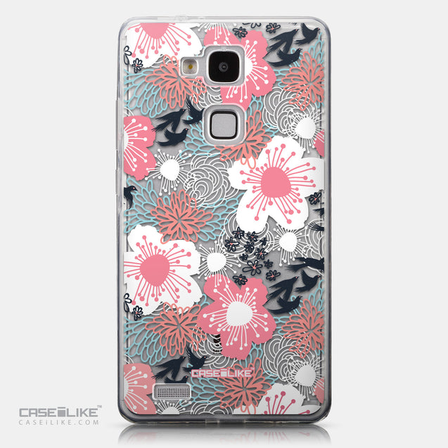 CASEiLIKE Huawei Ascend Mate 7 back cover Japanese Floral 2255