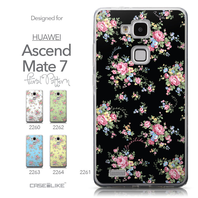 Collection - CASEiLIKE Huawei Ascend Mate 7 back cover Floral Rose Classic 2261