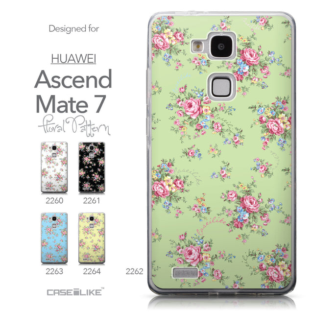 Collection - CASEiLIKE Huawei Ascend Mate 7 back cover Floral Rose Classic 2262