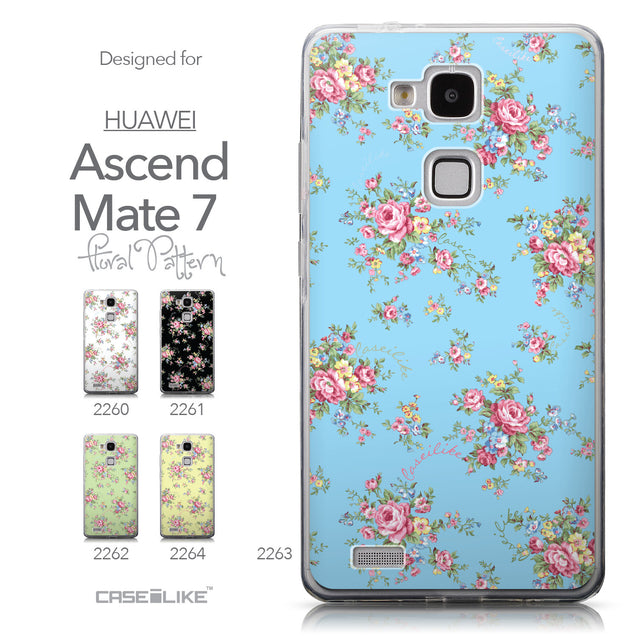 Collection - CASEiLIKE Huawei Ascend Mate 7 back cover Floral Rose Classic 2263