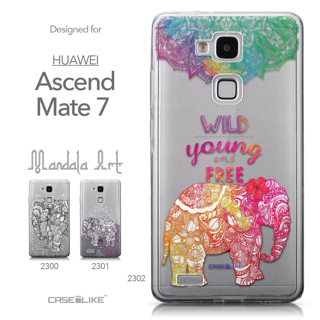 Collection - CASEiLIKE Huawei Ascend Mate 7 back cover Mandala Art 2302