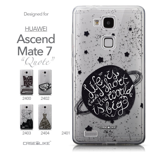 Collection - CASEiLIKE Huawei Ascend Mate 7 back cover Quote 2401