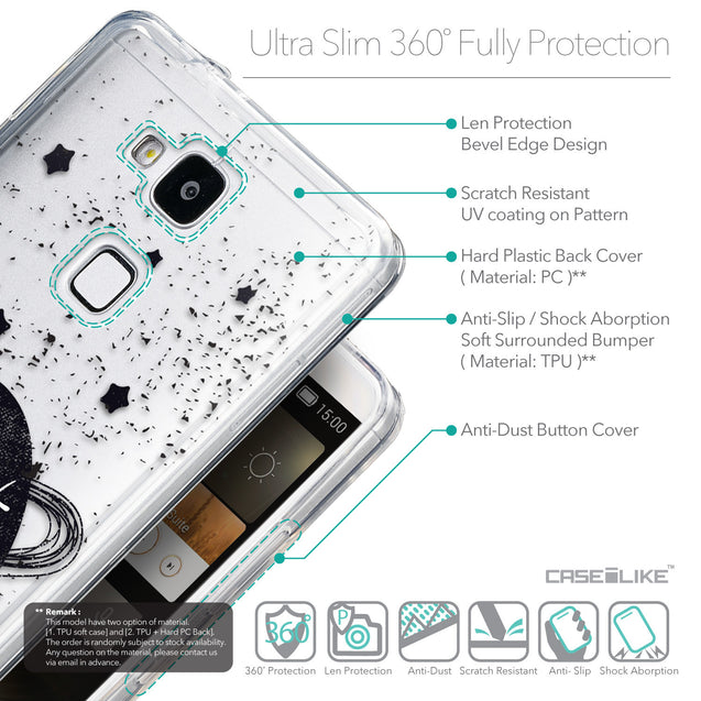 Details in English - CASEiLIKE Huawei Ascend Mate 7 back cover Quote 2401