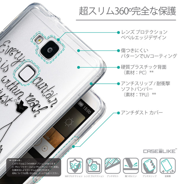 Details in Japanese - CASEiLIKE Huawei Ascend Mate 7 back cover Indian Tribal Theme Pattern 2053