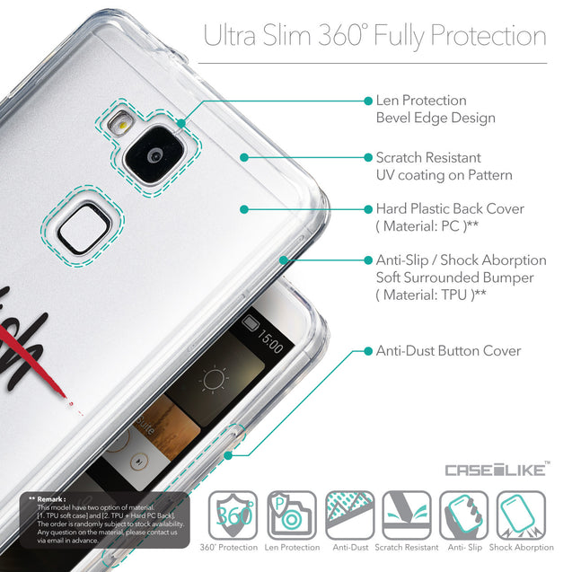 Details in English - CASEiLIKE Huawei Ascend Mate 7 back cover Quote 2407