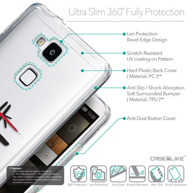 Details in English - CASEiLIKE Huawei Ascend Mate 7 back cover Quote 2408