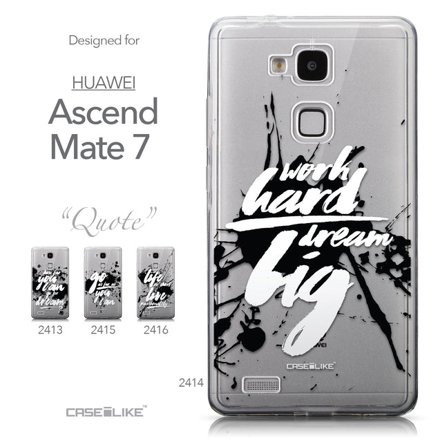 Collection - CASEiLIKE Huawei Ascend Mate 7 back cover Quote 2414