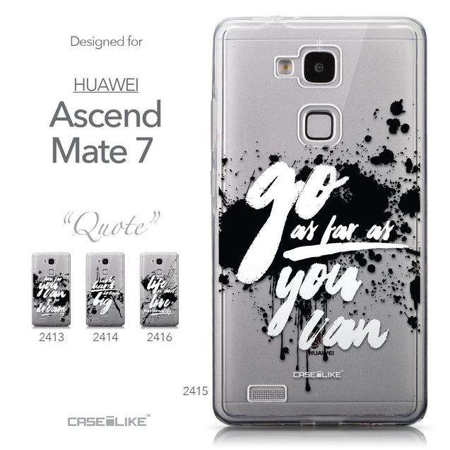 Collection - CASEiLIKE Huawei Ascend Mate 7 back cover Quote 2415
